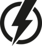Power Icon Lightning Bolt Sticker