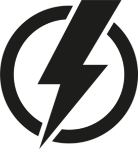 Power Icon Lightning Bolt Sticker