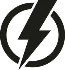 Power Icon Lightning Bolt Sticker