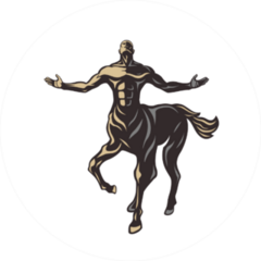 Powerful Centaur Warrior Stickers