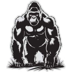 Powerful Gorilla Sticker