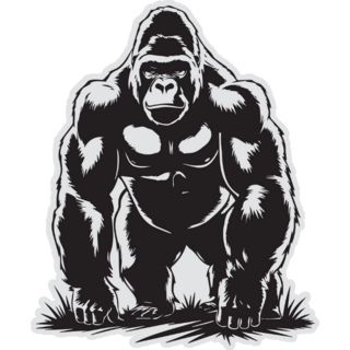 Powerful Gorilla Sticker