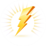 Powerful Lighting Symbol Sticker