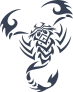 Powerful Tribal Scorpion Sticker
