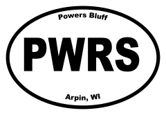 Powers Bluff Oval Sticker