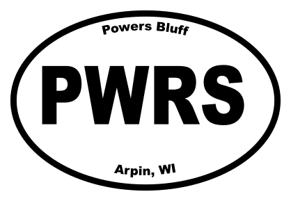 Powers Bluff Oval Sticker