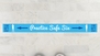 Practice Safe Six Blue Line Floor Sticker