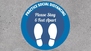 Practice Social distancing Circle Floor Sticker