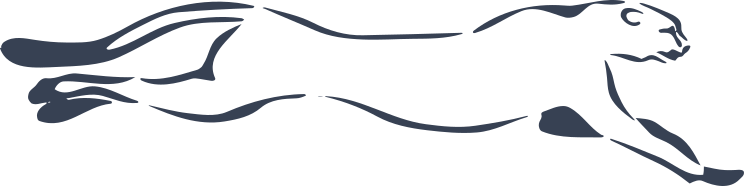 Prancing Cheetah Sticker