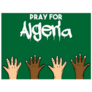 Pray For Algeria Illustration Sticker