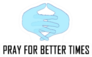 Pray For Better Times Text Bubble Illustration Sticker