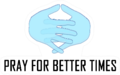 Pray For Better Times Text Bubble Illustration Sticker