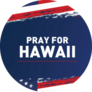 Pray For Hawaii, USA Flag Sticker