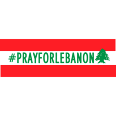 #Pray For Lebanon Sticker
