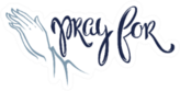 Pray For, Lettering Religion Composition With Hands Sticker