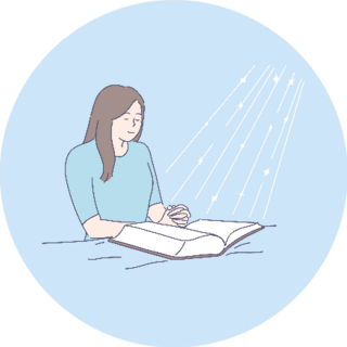 Prayer, Blessing, Religion, Bible, Faith Concept Sticker