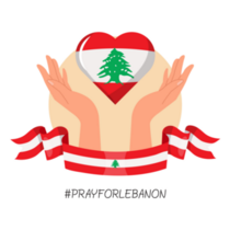 Prayer Hand Lebanon Sticker