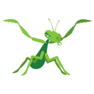 Praying Mantis Arms In The Air Sticker