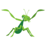 Praying Mantis Arms In The Air Sticker