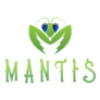 Praying Mantis Mascot Lettering Logo Sticker