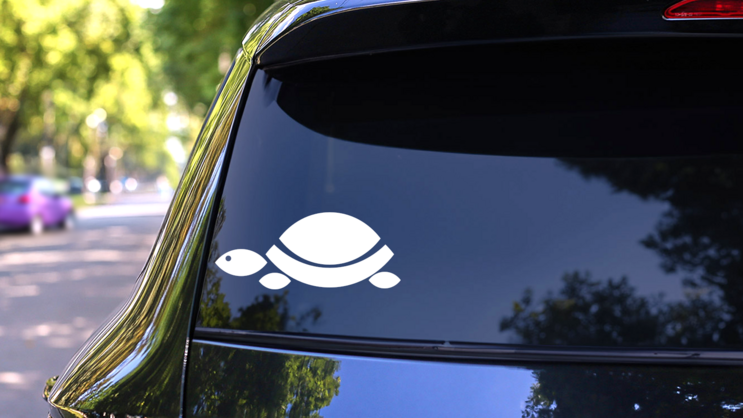 Precious Turtle Sticker on a Rear Car Window (New) example