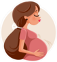 Pregnant Woman Sticker