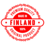 Premium Quality Made In Finland Red Sticker