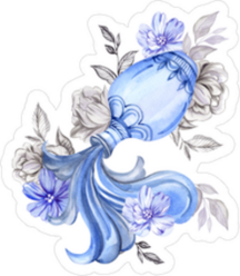 Pretty Astrology Aquarius Sticker