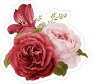 Pretty Bouquet of Roses Flower Stickers