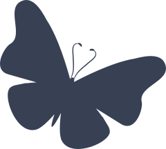 Pretty Butterfly Flying Sticker