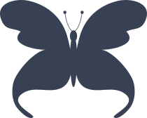 Pretty Dainty Butterfly Sticker