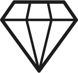 Pretty Diamond Vector Sticker