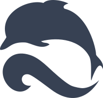 Pretty Dolphin Jumping Over Wave Sticker