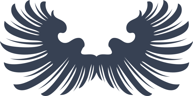 Pretty Feathered Wings Sticker