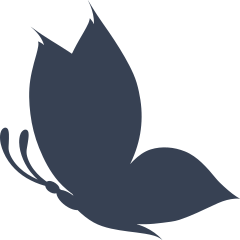 Pretty Flying Butterfly Sticker