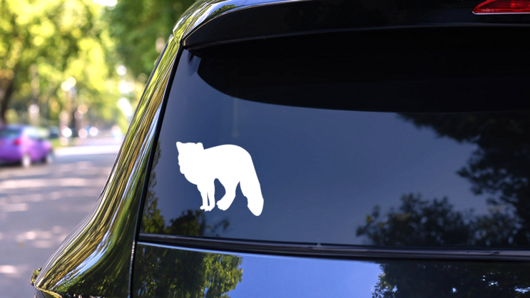 Pretty Fox Sticker on a Rear Car Window (New) example