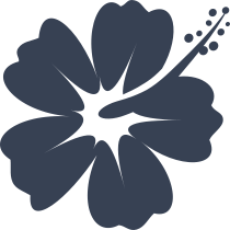 Pretty Hibiscus Flower Sticker