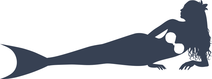 Pretty Mermaid Laying Down Sticker