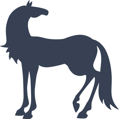 Pretty Skinny Horse Sticker