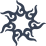 Pretty Swirled Sun Sticker