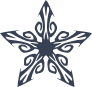 Pretty Swirly Star Sticker