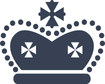 Pretty Symbolic Crown Sticker