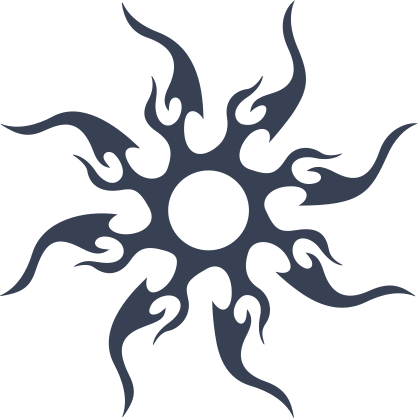 Pretty Tribal Sun Sticker