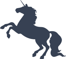 Pretty Unicorn Silhouette Sticker