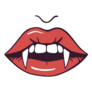 Pretty Vampire Lips Sticker
