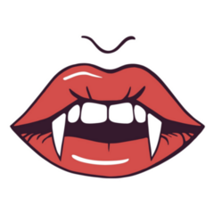 Pretty Vampire Lips Sticker