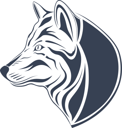 Pretty Wolf Head Sticker