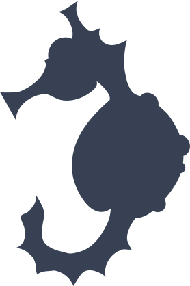 Prickly Seahorse Sticker