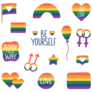 Pride Icons Sticker Sheet