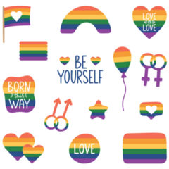 Pride Icons Sticker Sheet